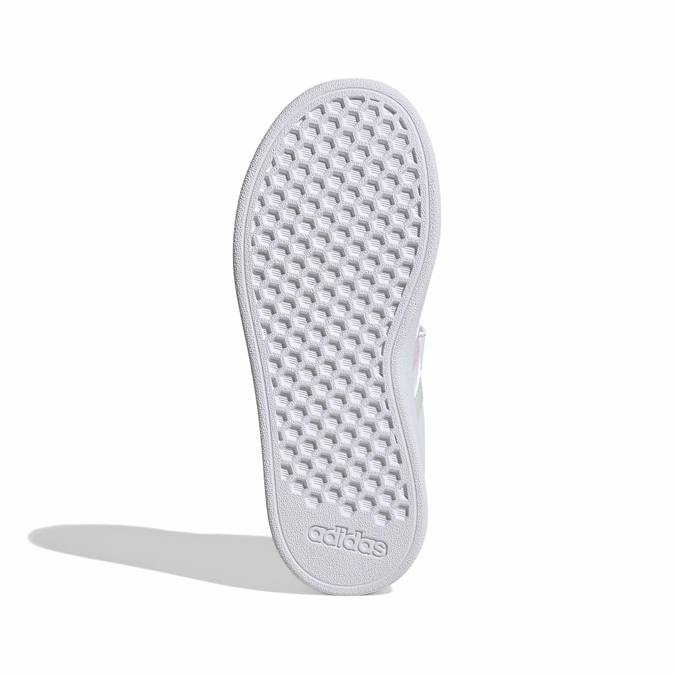 Adidas Unisex - Bambini Grand Court 2.0 Shoes Children, Ftwr White/Crystal Jade/Clear Pink, 28 EU