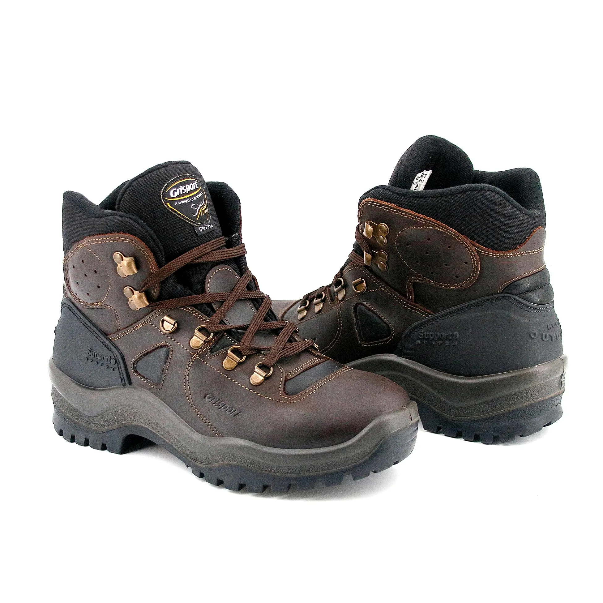 Grisport Scarpe Uomo Escursionismo Camminata Scarponi Montagna Stivali Impermeabili Pelle Lontra Dakar Trekking 629DV.9G (Marrone, 41)