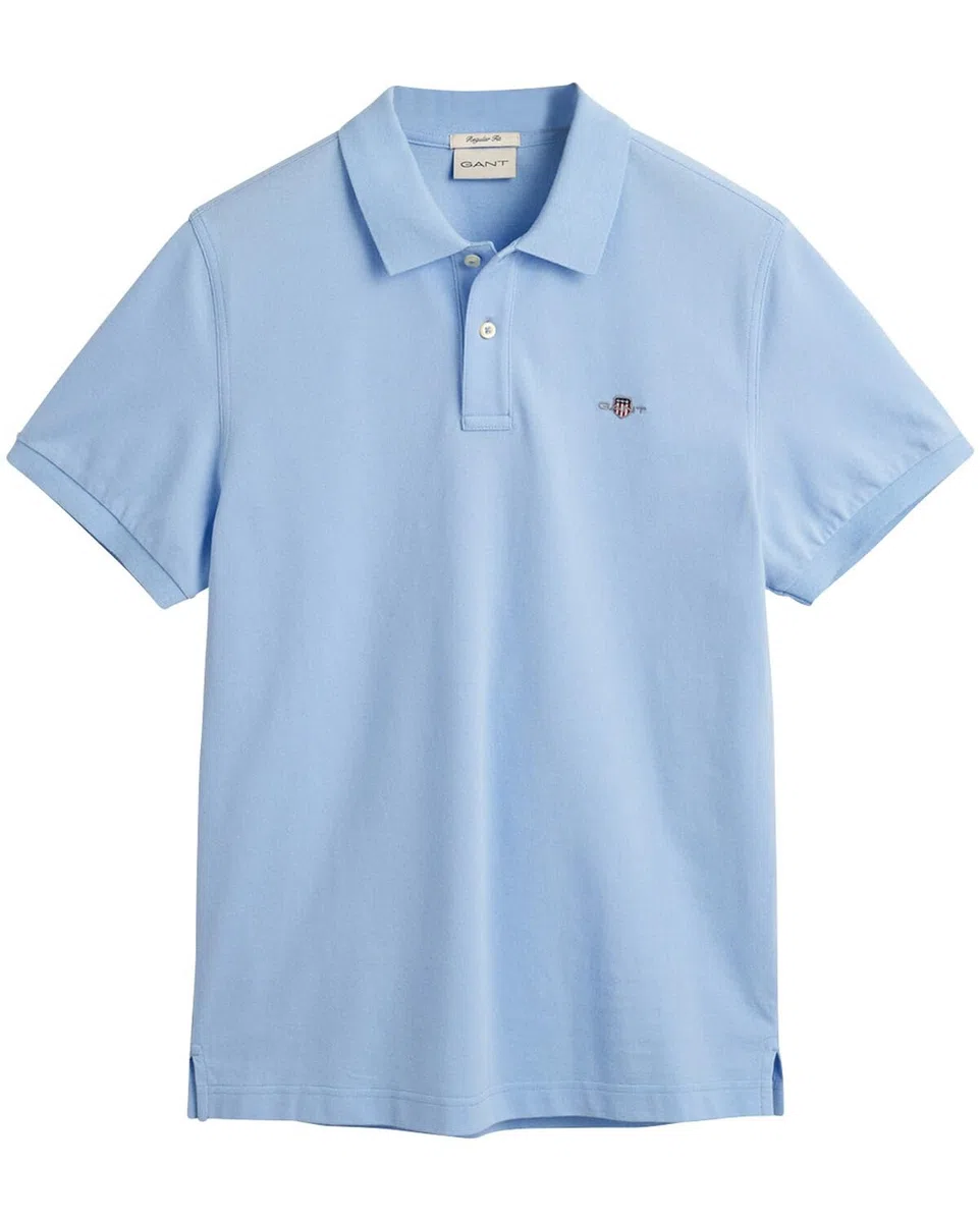 GANT Uomo Polo Regolare in piqué con Scudo, Rich Navy