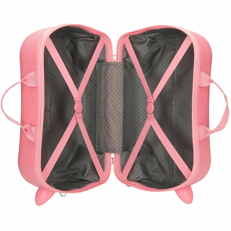 Disney Joumma Bags, Minnie Imagine, Valigia Cabina, Valigia per bambini, Realizzato in ABS, un materiale, Quattro Ruote Doppie di Giro multidirezionale, Chiusura a combinazione laterale., Rosa