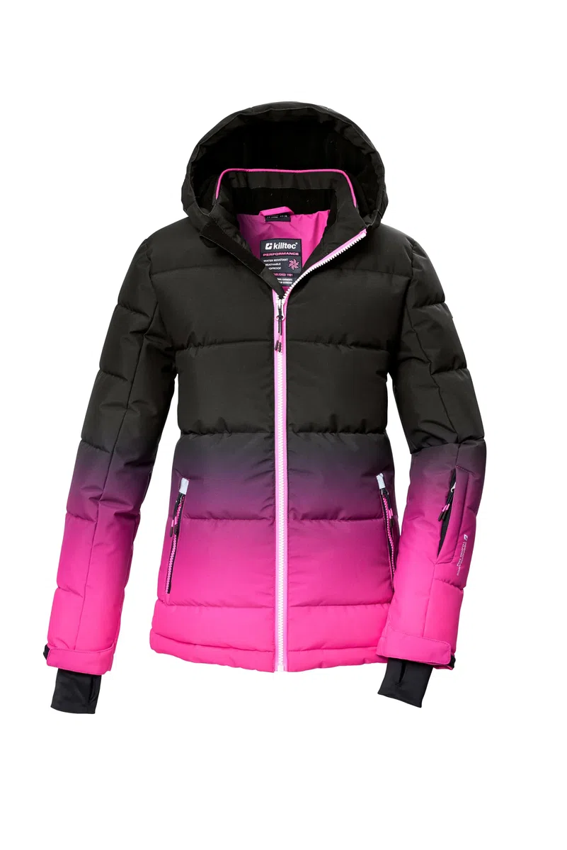 Killtec Ksw 330 Grls Ski Qltd Jckt Giacca da sci/giacca da sci trapuntata con cappuccio e paraneve Bambine e ragazze (Pacco da 1)