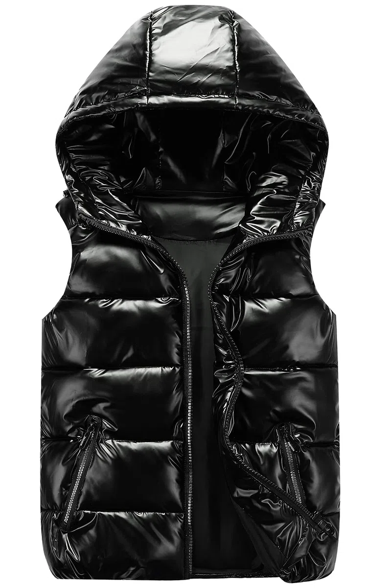 Happy Cherry Piumino senza maniche Gilet trapuntato leggero Girl Boy Warm Autunno Inverno Gilet con cerniera per lo sci del bambino