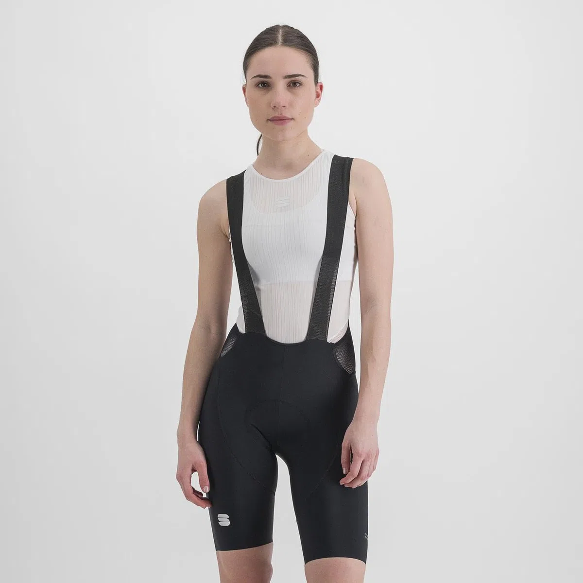 Sportful 1122018-171 Classic W BIBSHORT Pantaloncini Donna Black Ash Grey L