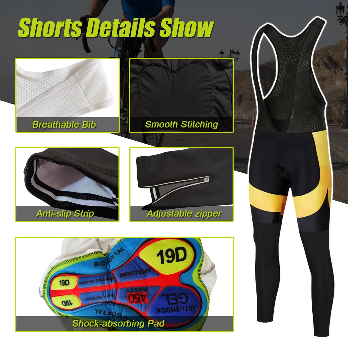 Abbigliamento Ciclismo Donna Invernale Completo Bici MTB,Maglia Ciclista Maglietta Ciclo Termico Vello Giacca Manica Lunga e Salopette Pantaloni con 19D Gel Imbottiti,Tuta da Bicicletta Traspirante