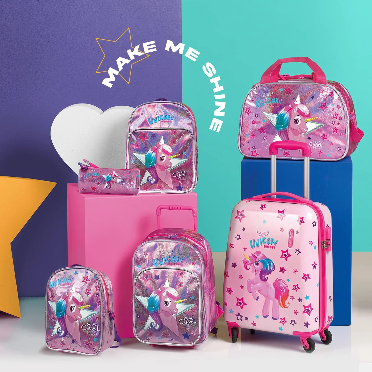 PERLETTI Mini Trolley Bambino Bambina con Tascone - Zainetto Scuola Asilo Bimbo Bimba con Ruote e Spallacci - Borsa Bagaglio da Viaggio Olografica Catarifrangente - 36x26x15 cm