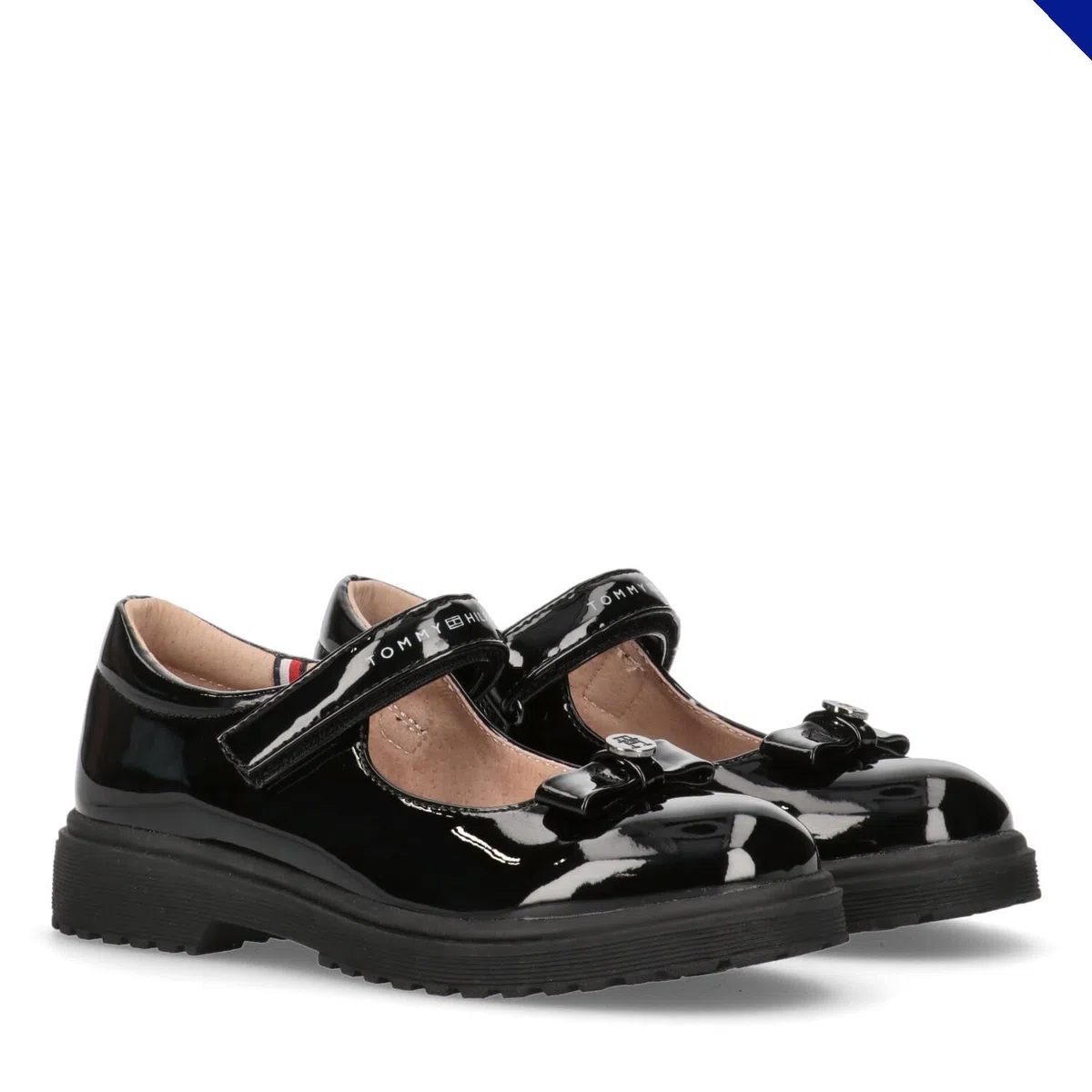 Tommy Hilfiger Zahira, Scarpe in Vernice con Velcro Bambine e Ragazze