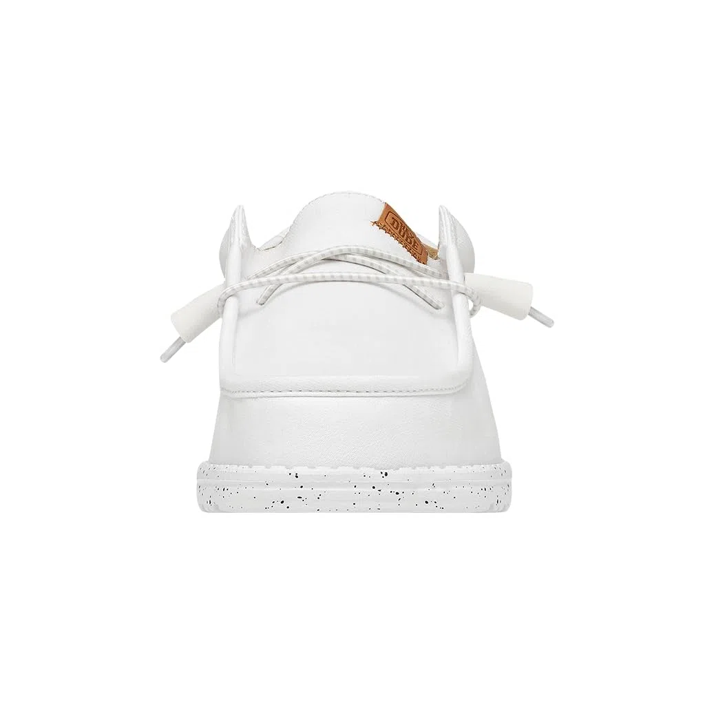 HEYDUDE Men Wally Washed Canvas White Casual Moccasin 41 EU