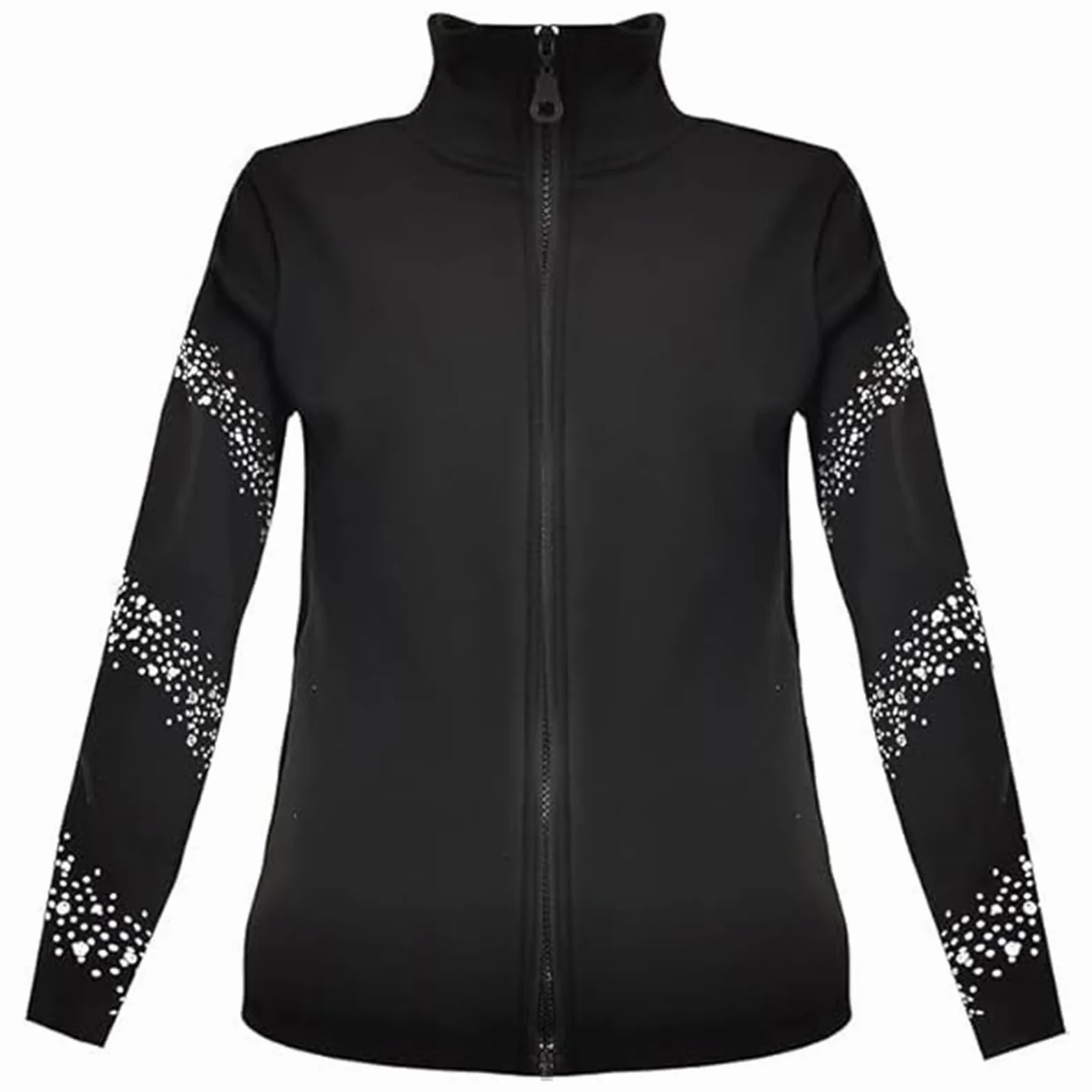 LIUHUO Giacca da Allenamento per Ragazze – Top da Allenamento Elegante e ventilato, Nero, 10-12 Jahre