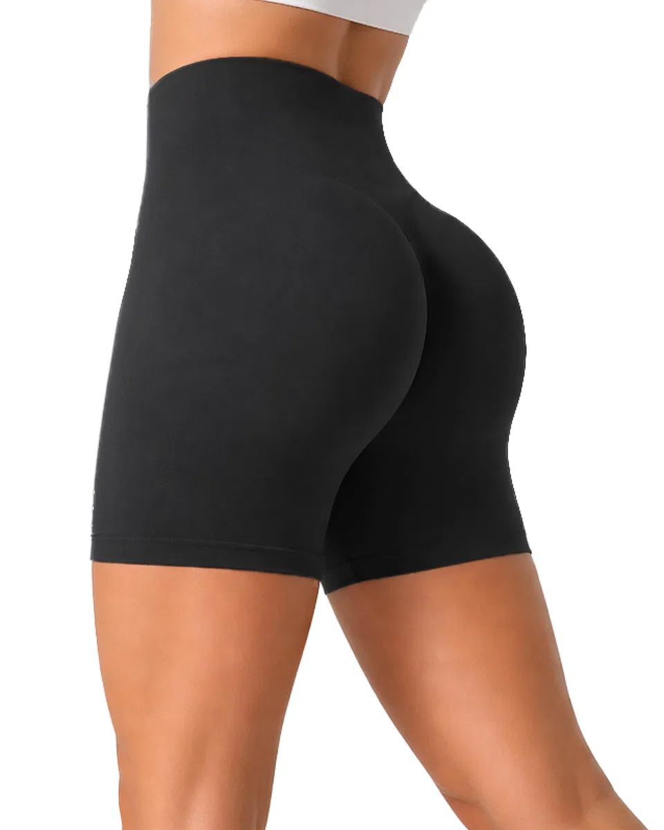 Risalti Leggins Push Up Shorts Donna Sportivi Sculpt - Pantaloncini Donna, Leggins Sportivi Donna Yoga e Fitness, Leggings Donna Vita Alta Senza Cuciture - 100% Made in Italy