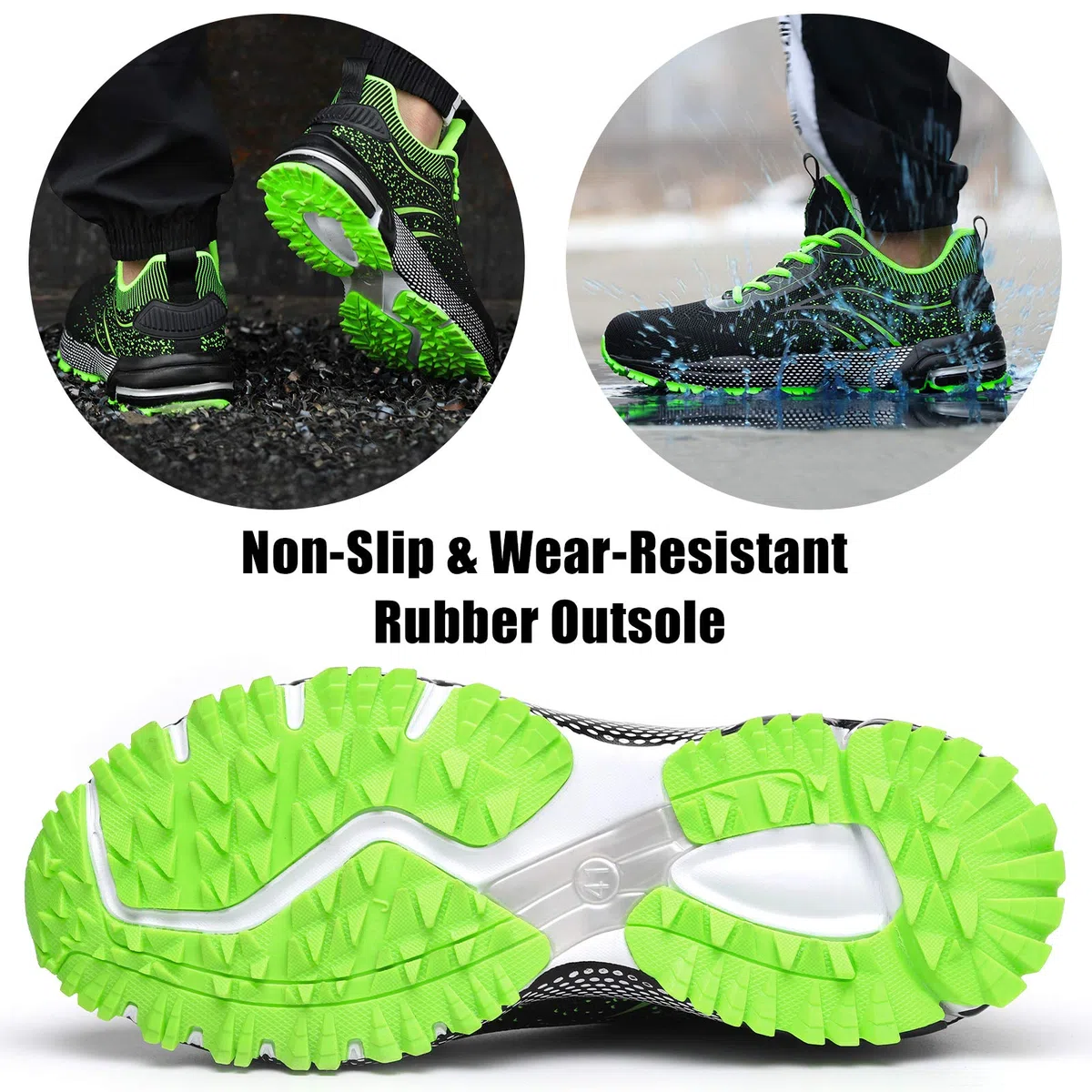 Furuian Scarpe Antinfortunistiche Uomo Donna Leggere Traspiranti Sneakers Scarpe da Lavoro con Punta in Acciaio Antiscivolo Sportive Sicurezza Scarpe