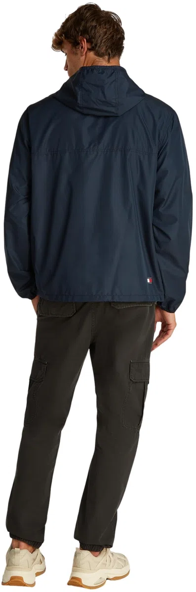 Tommy Jeans Uomo Giacca a Vento Chicago con Cappuccio