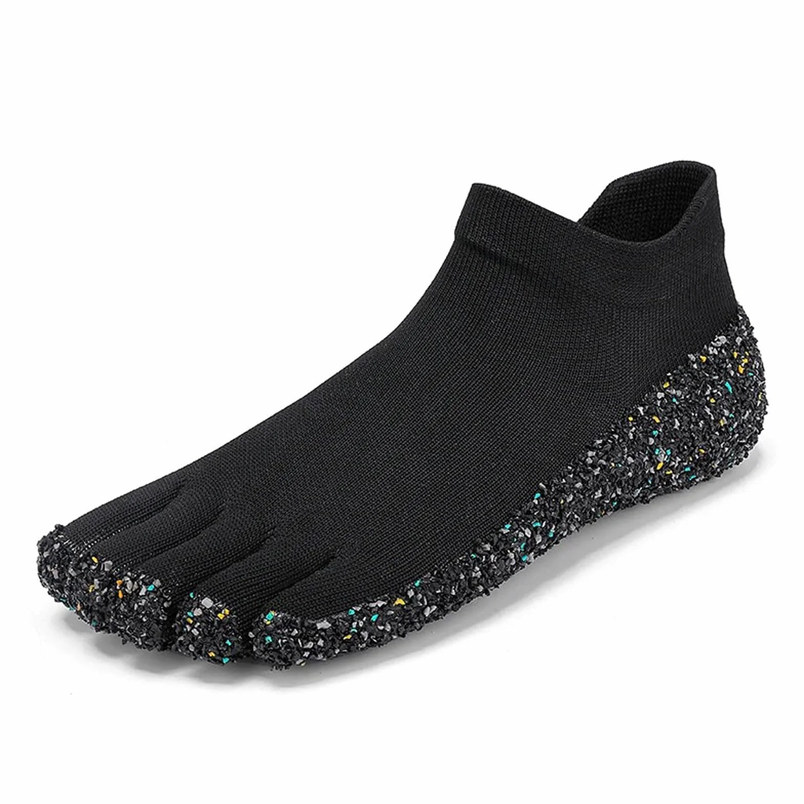 Scarpe con Punta Divisa a Cinque Dita da Corsa Yoga Fitness Nuovo Sneakers Spiaggia Black 41