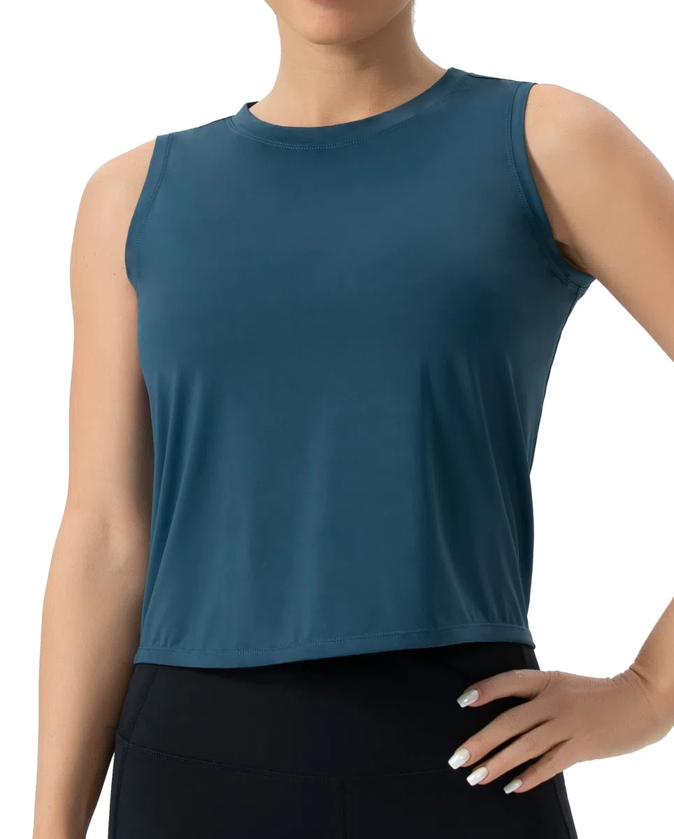 THE GYM PEOPLE Canotta Sportiva Donna, Top Palestra Fitness a Asciugatura Rapida con Tessuto Fresco - Canottiera Senza Maniche per Allenamento, Yoga, Corsa