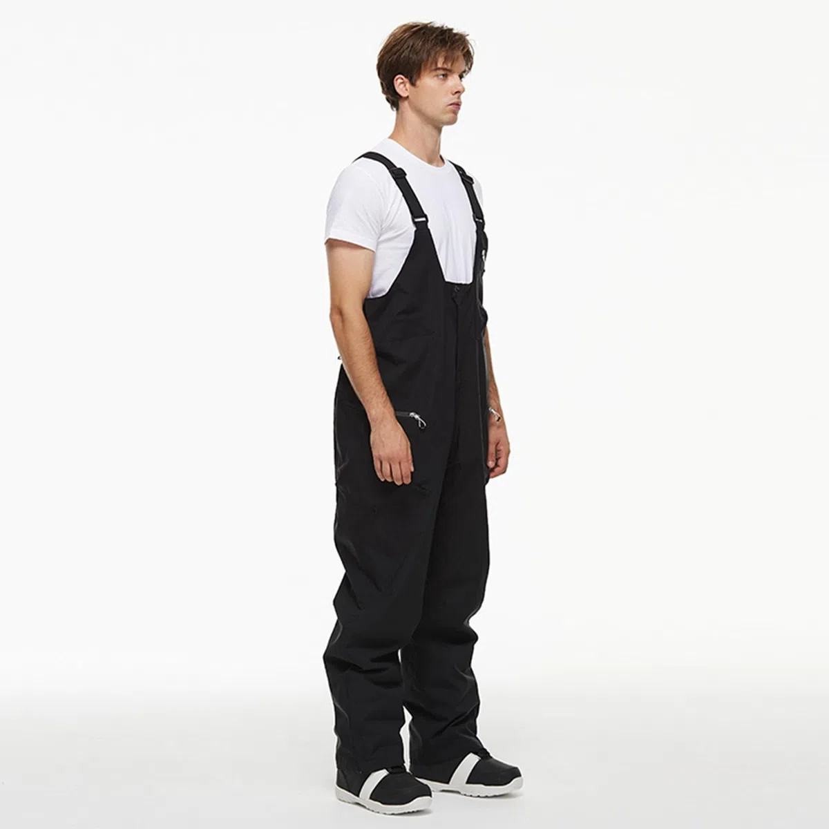 Generisch Salopette da uomo, baggy, da snowboard, da sci, da uomo, oversize, con bretelle, unisex, impermeabili, antivento, traspiranti, per attività all'aria aperta