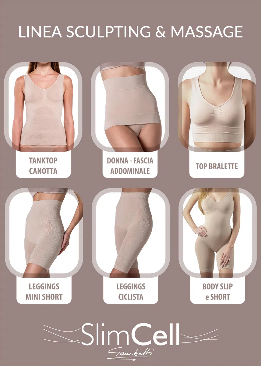 Leggins Anticellulite Donna Modellanti Vita Alta - Leggins Contenitivi Modellanti, Guaina Contenitiva Donna Pancia Piatta, Panta Slim Drenante Anticellulite - Made in Italy