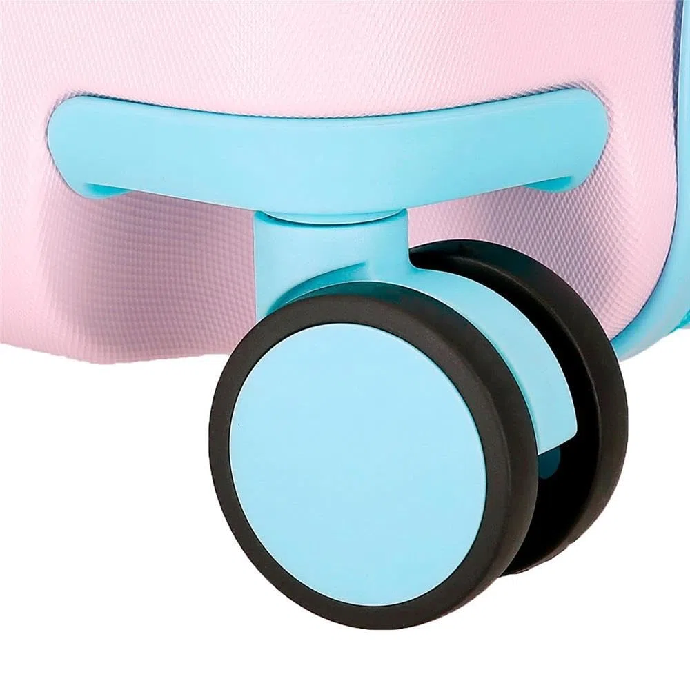 Disney Joumma Bags, Minnie Imagine, Valigia Cabina, Valigia per bambini, Realizzato in ABS, un materiale, Quattro Ruote Doppie di Giro multidirezionale, Chiusura a combinazione laterale., rosa chiaro