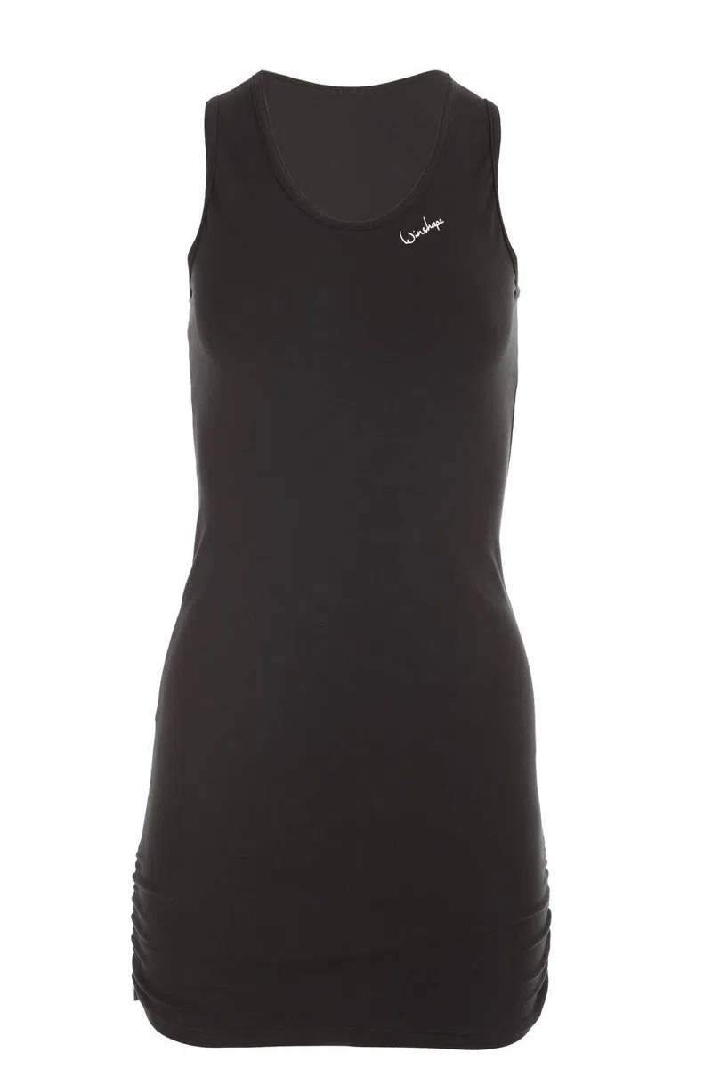 WINSHAPE Damen Fitness Freizeit Longtop Wtr15 mit Seitlicher Raffung, Slim Style Sports Donna