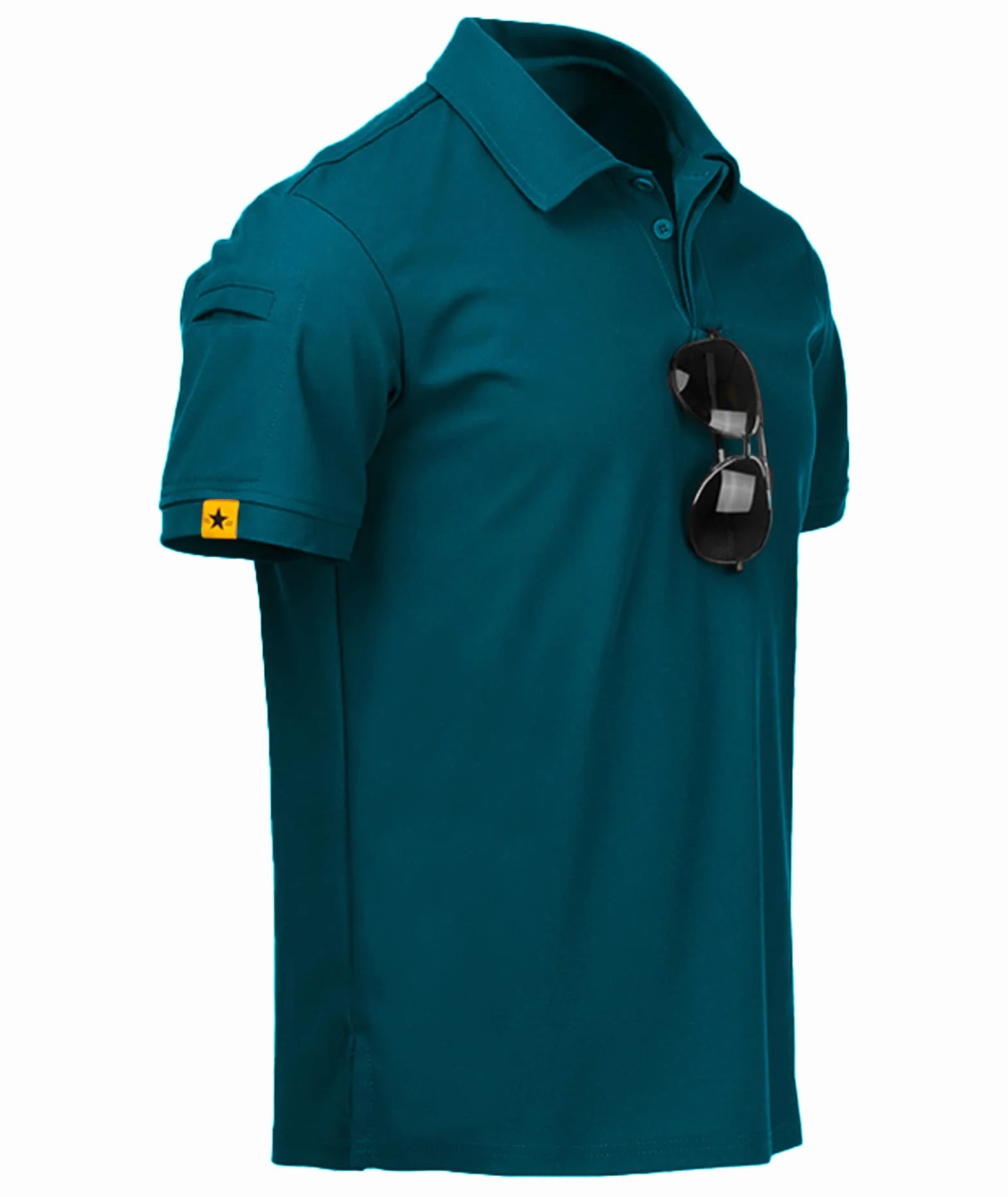geeksport Polo Uomo Manica Corta Golf T-Shirt Asciugatura Rapida Traspirante Outdoor Estiva