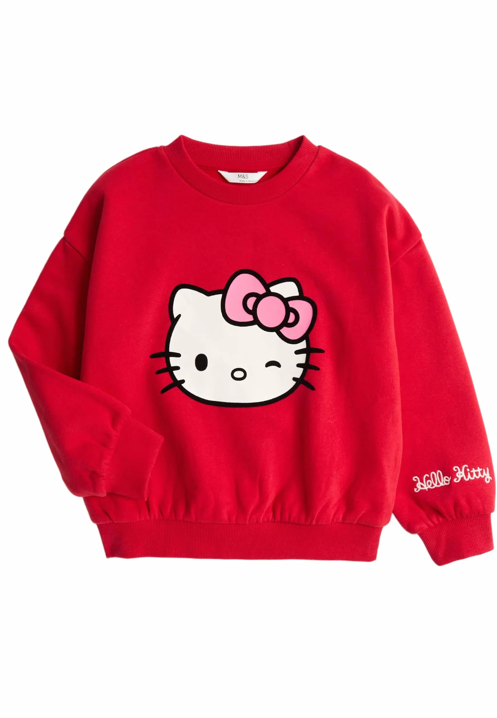 Marks & Spencer Bambini Hello Kitty™ Felpa Ricco di Cotone – per Bambine – vestibilità Regolare