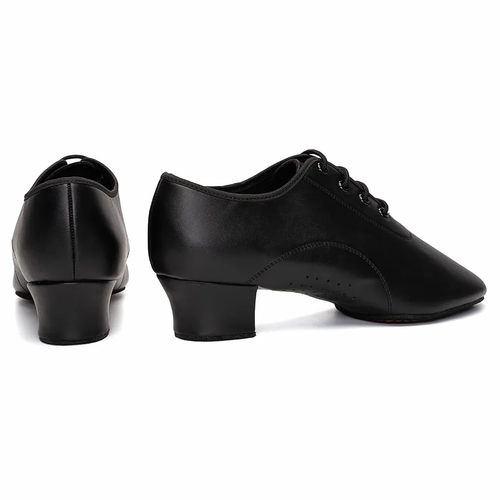 HIPPOSEUS Scarpe da Ballo Latino Americano Suola Spaccata Uomo Tacco Basso