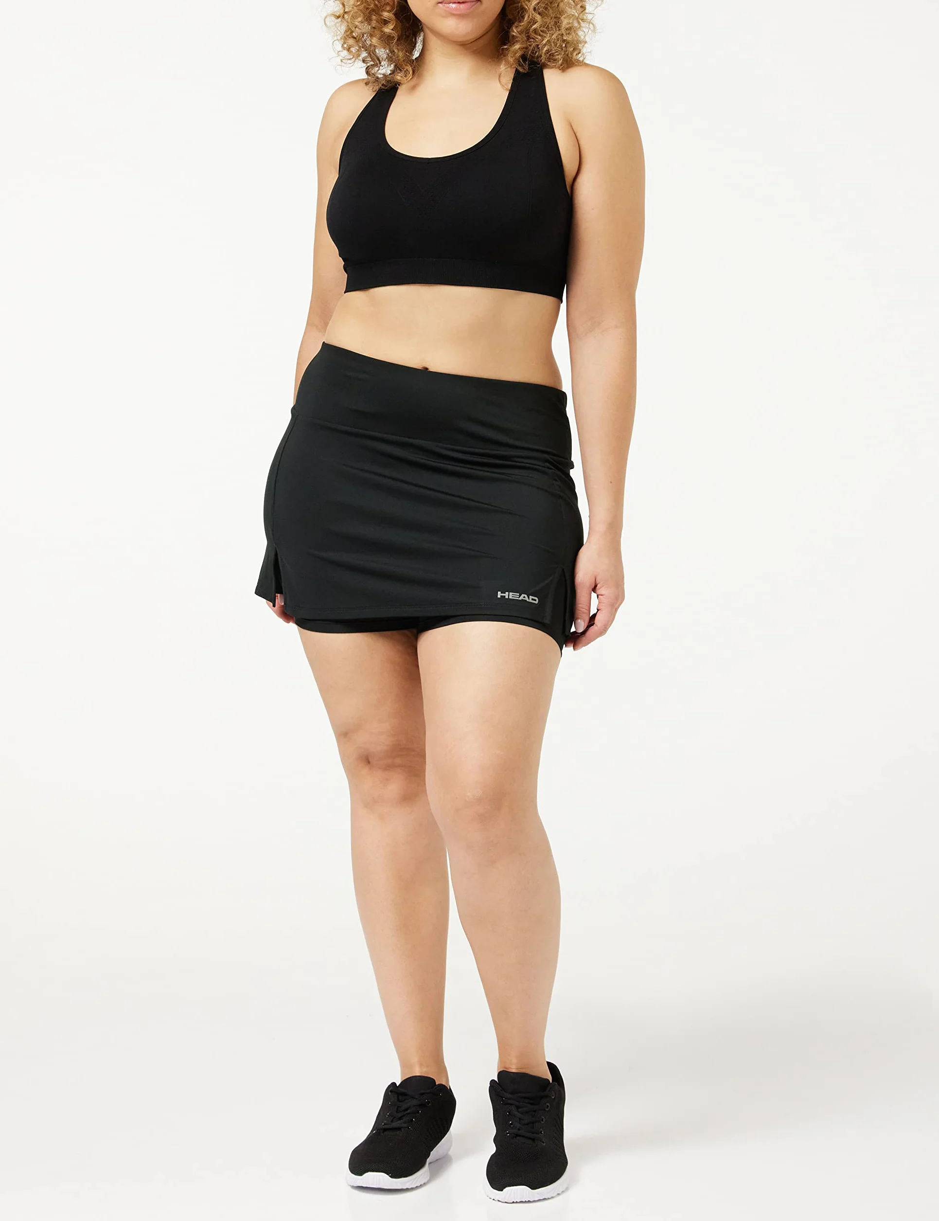 Head Donna Skort Club Basic, Vita Alta, Rosso, Knee-Length