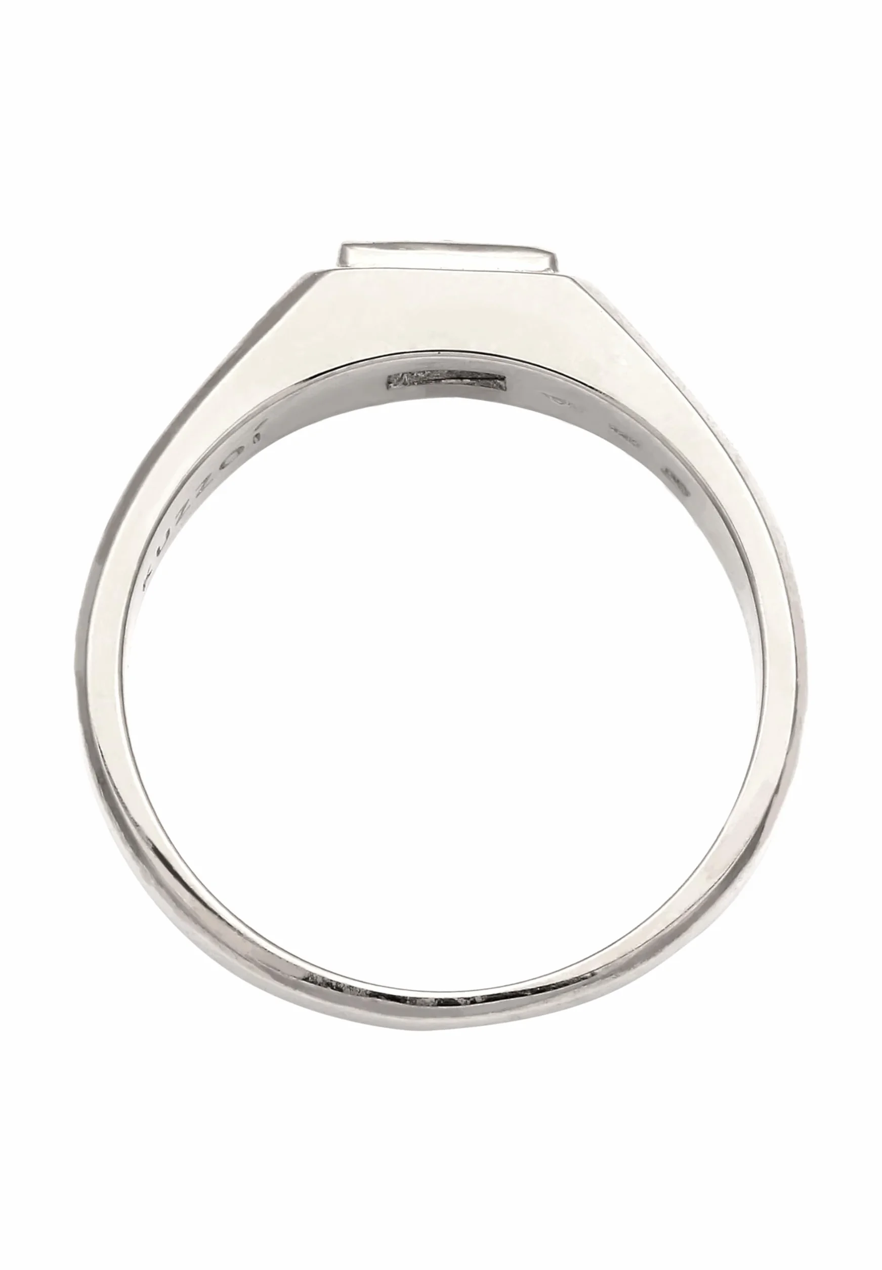 Kuzzoi Anello da uomo con zaffiro in argento sterling 925 lucidato da uomo, misura 60-66, 0605192625