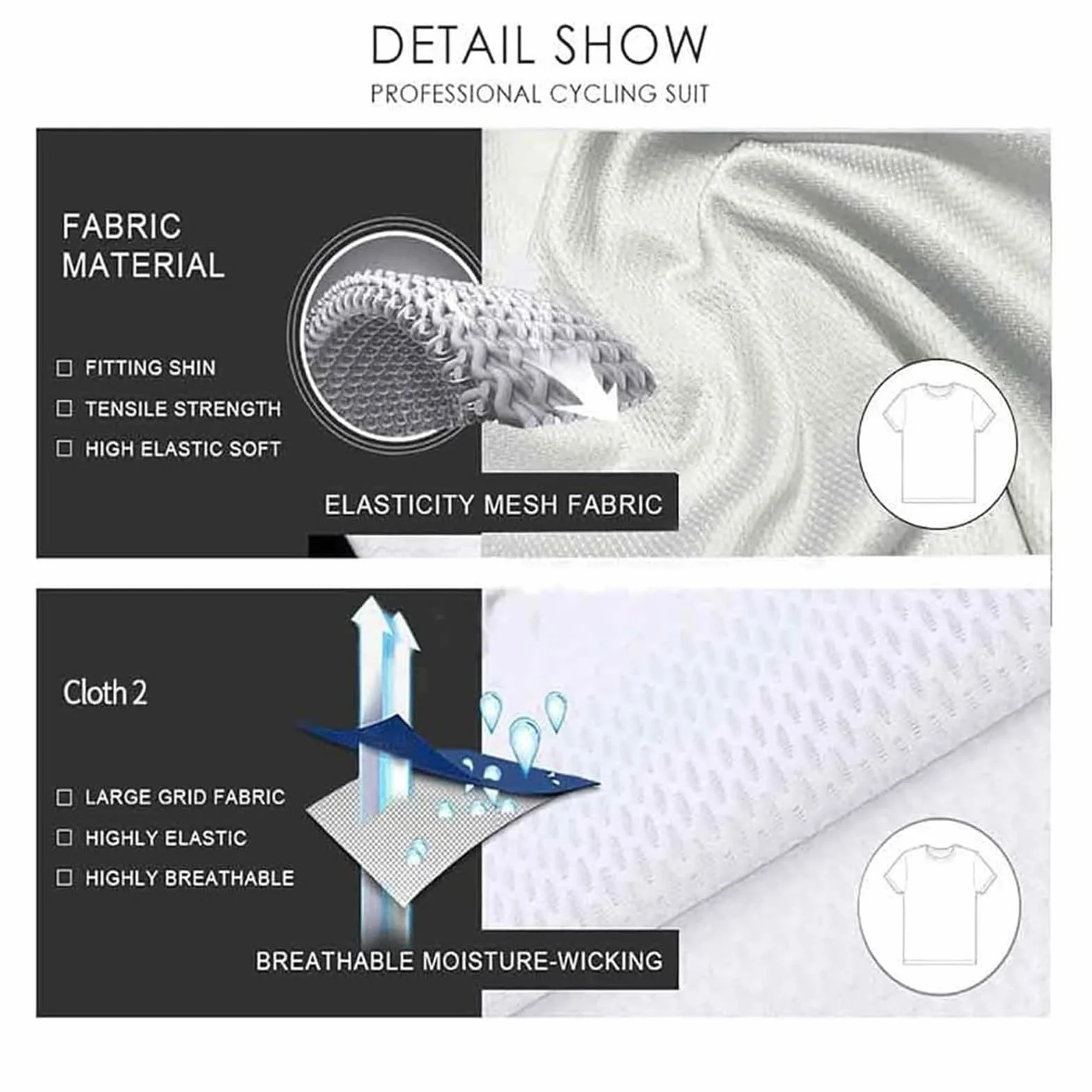 Abbigliamento Ciclismo Set Manica Corta Tuta Ciclismo Uomo Completo Ciclismo Estivo Con Pantaloncini Imbottiti in 9D Gel Traspirante e Ad Asciugatura Rapida