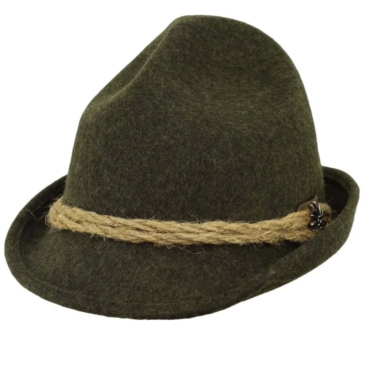 Melegari Cappello Tirolese Dreispitzhut Stella Alpina | Cappello da Montagna | Cappello Alpino | Uomo Donna | Estate/Inverno