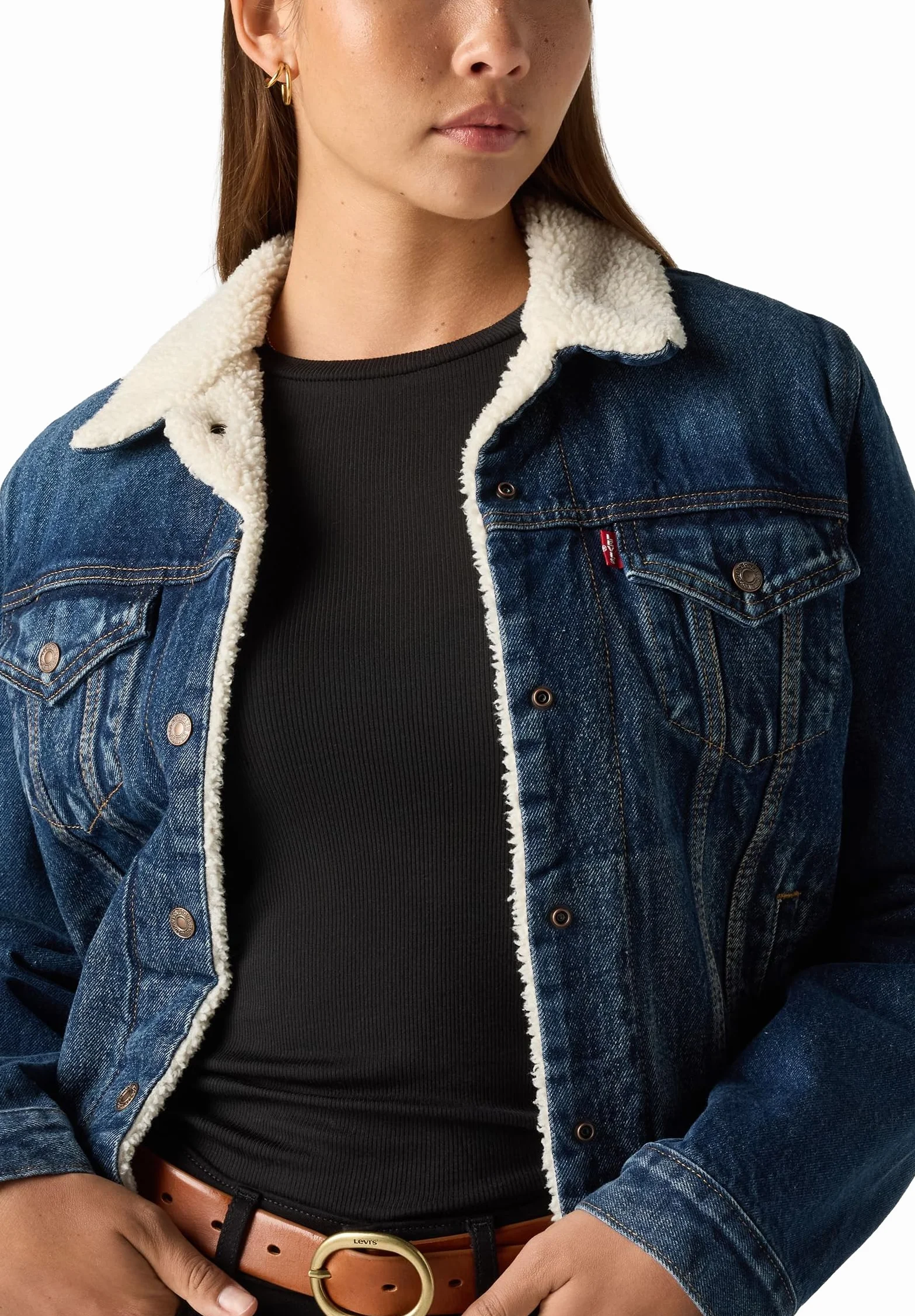 Levi's Original Sherpa Trucker Giacca Donna