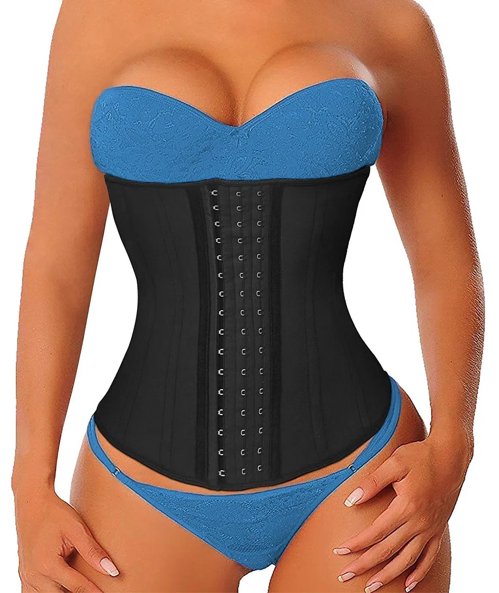 YIANNA Donna Corsetto Dimagrante Torso Lungo Bustino Modellante Stringivita Corpetto Latex Waist Trainer