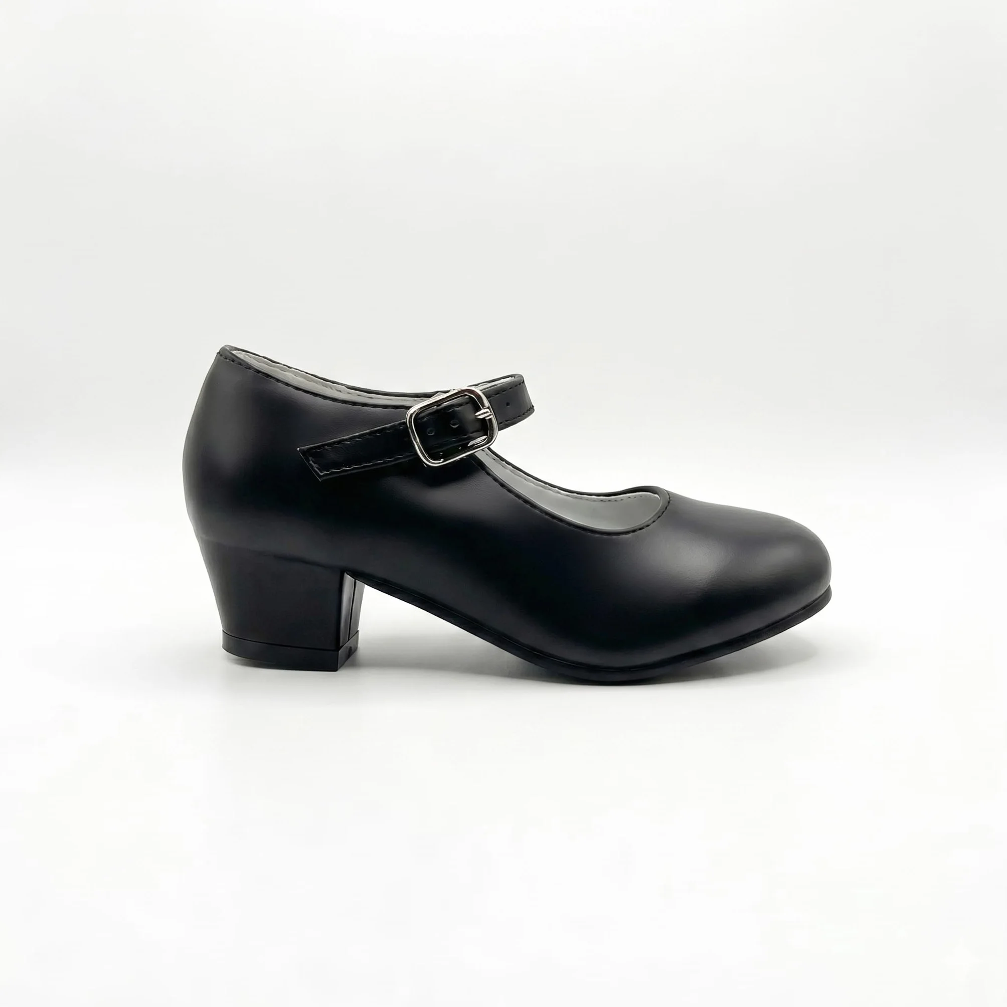 Tacchi Fenicottero iniziazione per ragazza e donna, chiusura con fibbia, scarpe flamenca, sivigliane, danza spagnola, taglie 24 a 41