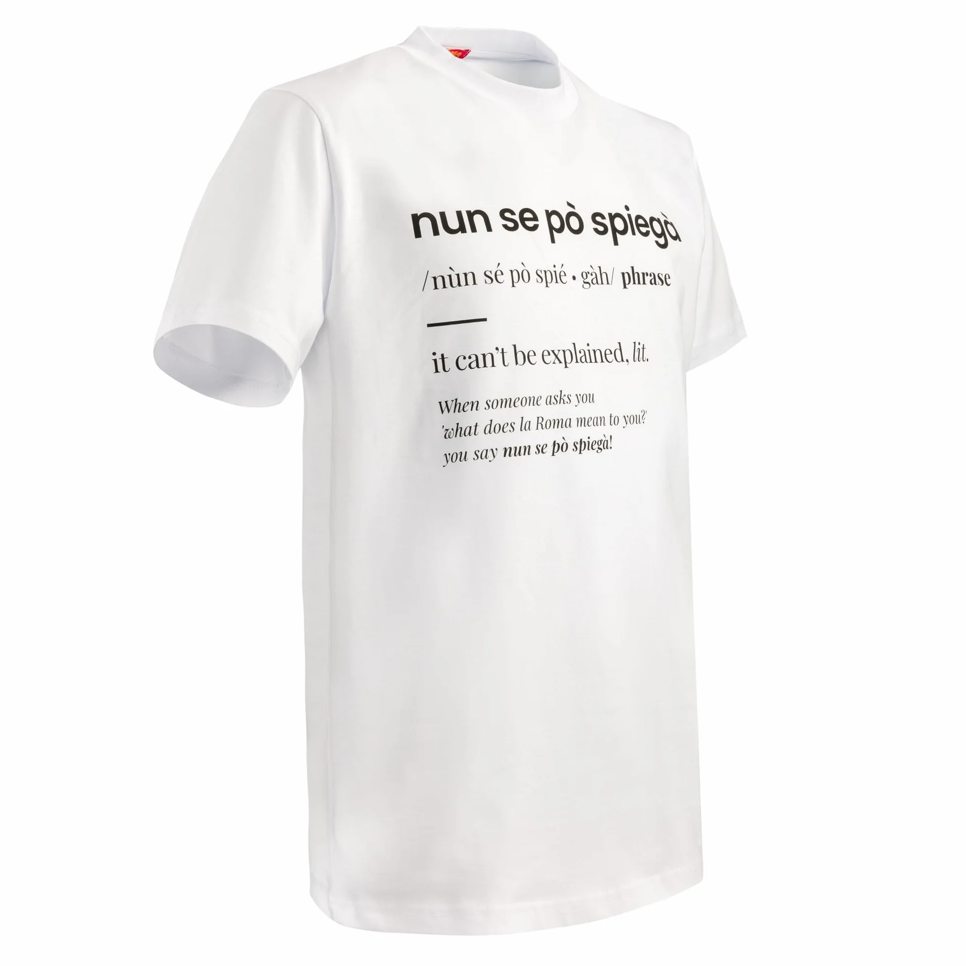 AS Roma T-Shirt Nun Se Po Spiega T-Shirt Unisex - Adulto (Pacco da 1)