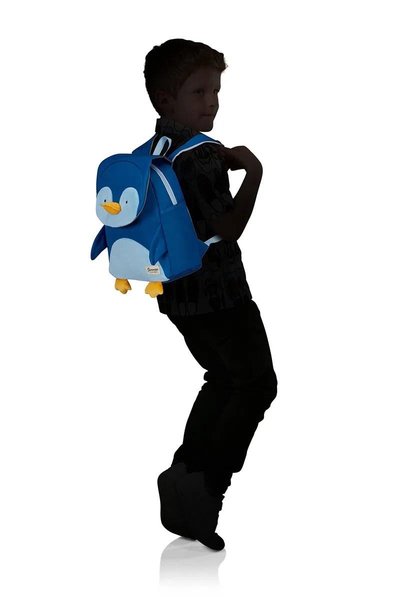 Samsonite Happy Sammies Eco - zaino per bambini S+, 33 cm, 11 L, blu (Penguin Peter)