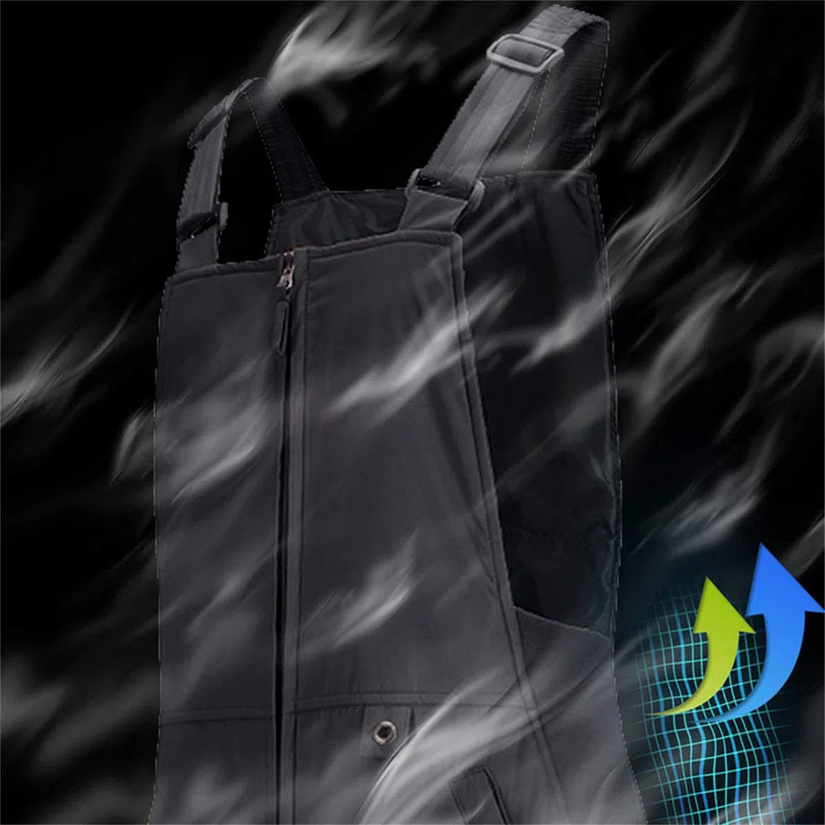 Salopette Neve Donna Uomo Invernali in Nylon Impermeabile Pantaloni Sci Asciugatura Rapida con Bretelle Regolabili Completo Tuta Sci Snowboard Elegante Aderenti Curvy Tecnici per Trekking Lavoro
