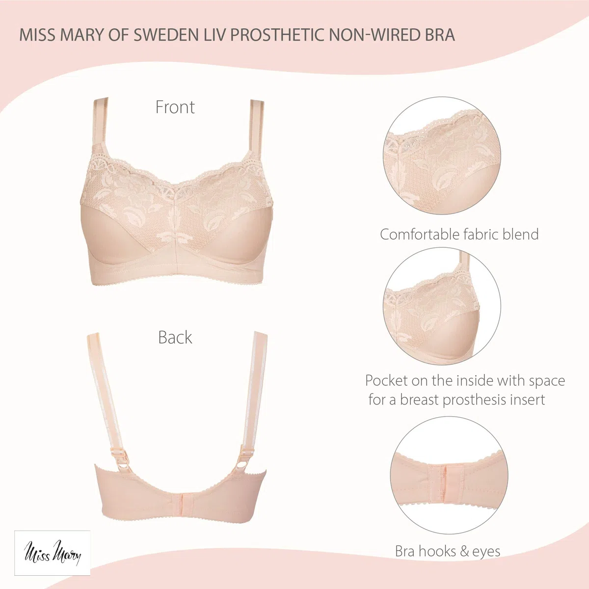 MISS MARY OF SWEDEN Liv Prosthetic Bra