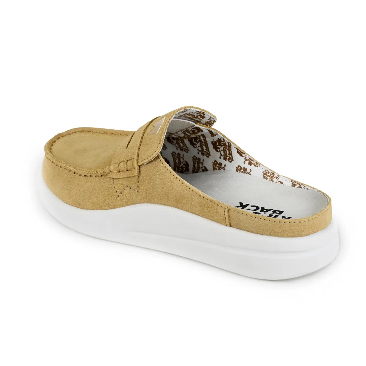 Kickback Frenchy Womens Penny Mule - Mocassino Slip On da Donna Slider - Scarpa in Pelle Scamosciata Leggera - Comfort Plantare in Schiuma Foderato in Pelle - Scarpe estive Casual