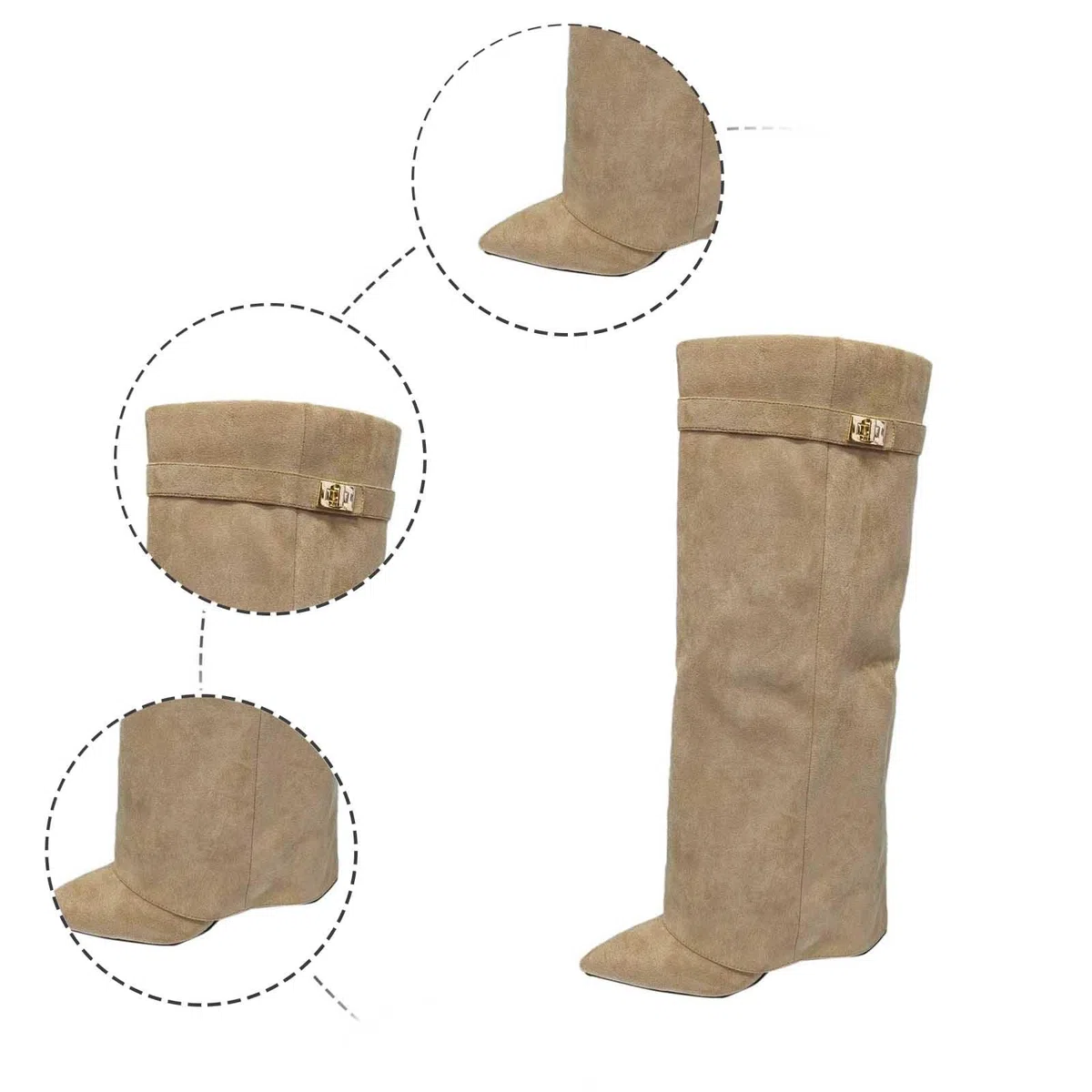 Stivali sopra il ginocchio da donna, stivaletti neri con punta a punta, tacco con plateau, stivali alti al ginocchio, invernali, caldi, alla moda, comodi, eleganti, medievali