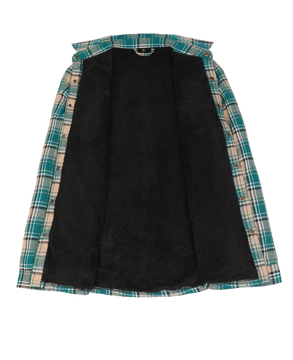 ZENTHACE Mens Flannel Shacket Jacket giacca flanella uomo Uomo