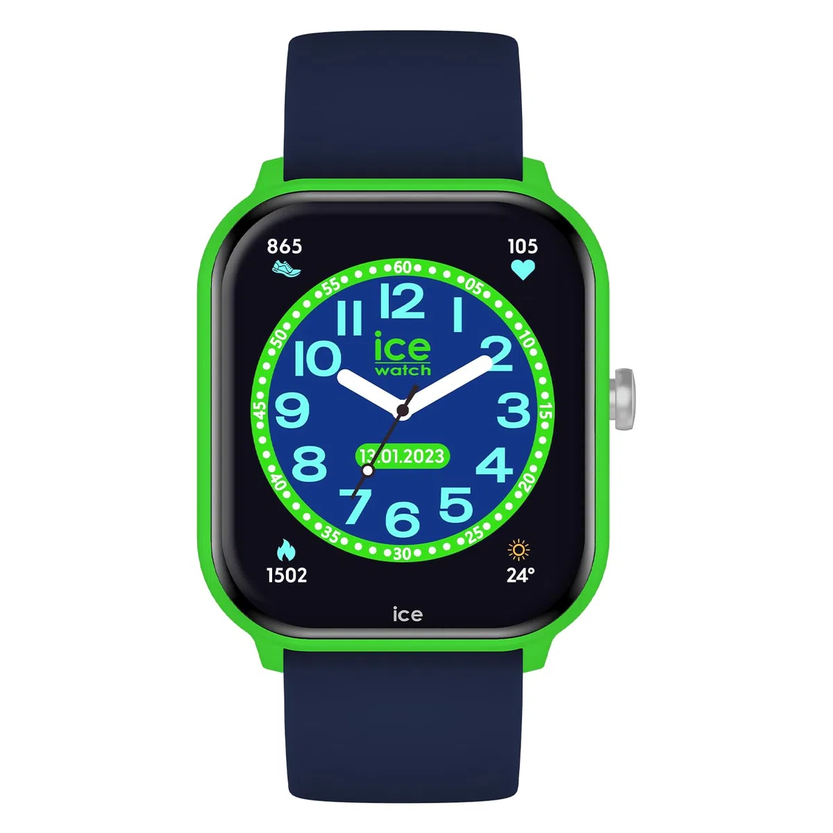 ICE-WATCH - ICE smart junior 2.0 Blue Light blue - Orologio connesso da bambino blu con cinturino in silicone azzurro - 022795 (1,75 inch)