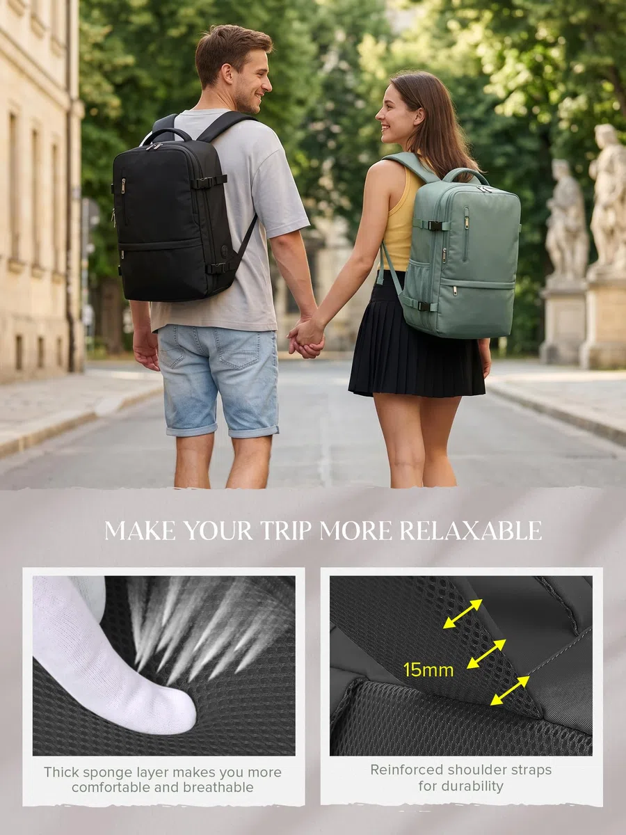 Hayayu Borse da Cabina per Ryanair 40x30x20 Bagaglio a Mano Zaino da Viaggio