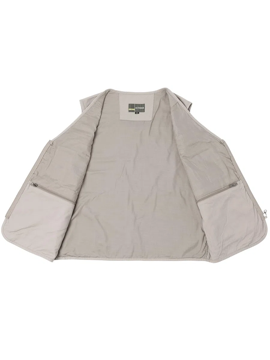 Gilet da Pesca da Uomo Safari Estivo Gilet da Fotografo Senza Maniche Caccia Sportivo Giubbino