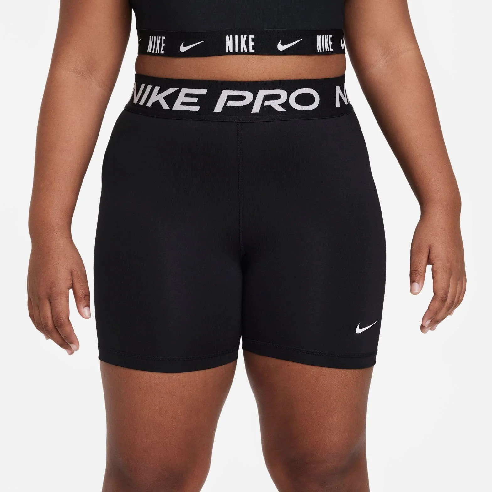 Nike PRO Big Kids Dri-Fit 12,7 cm Shorts Erweiterte Größe