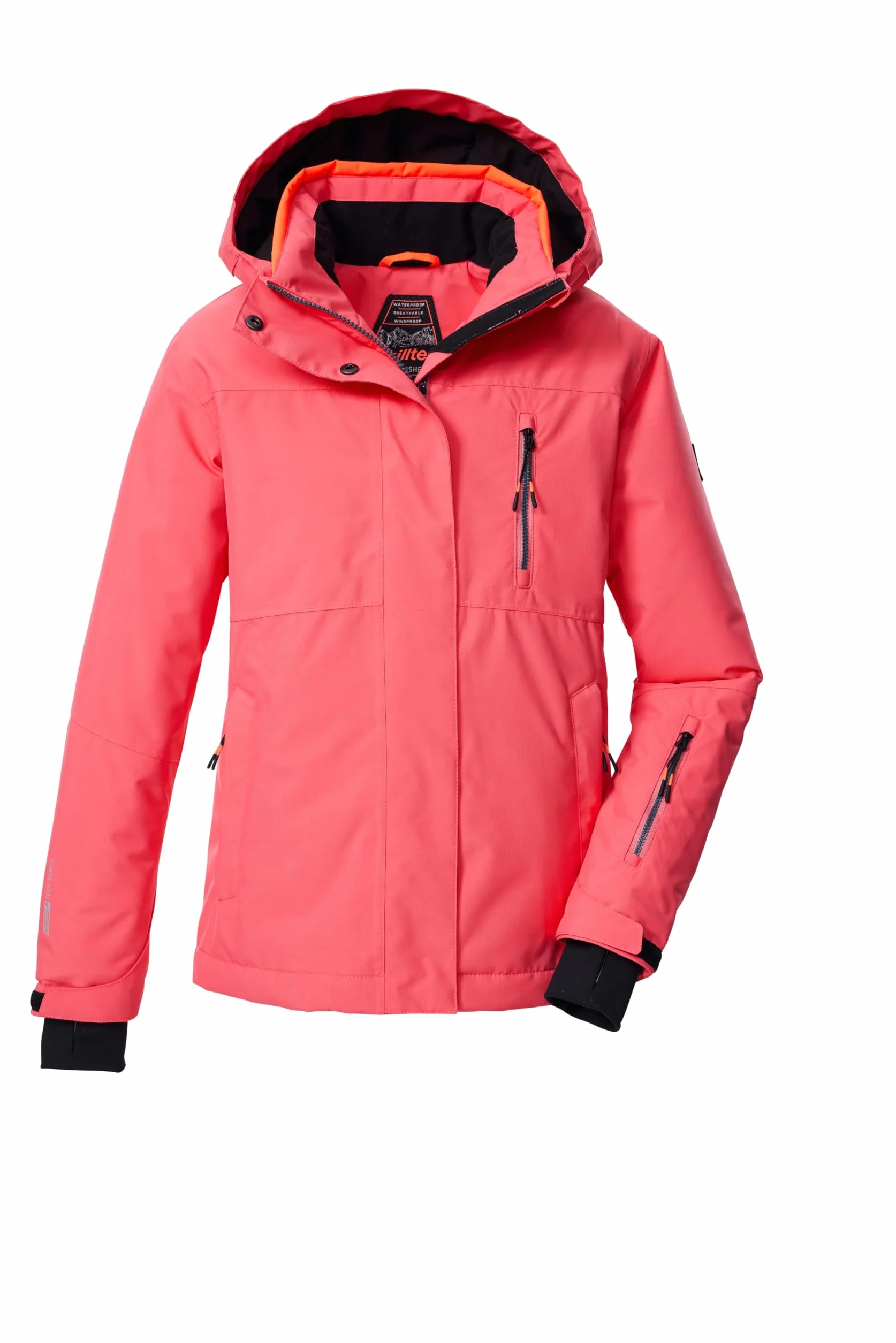 Killtec Ksw 205 Grls Ski Jckt Giacca da sci/giacca funzionale con cappuccio e paraneve Bambine e ragazze