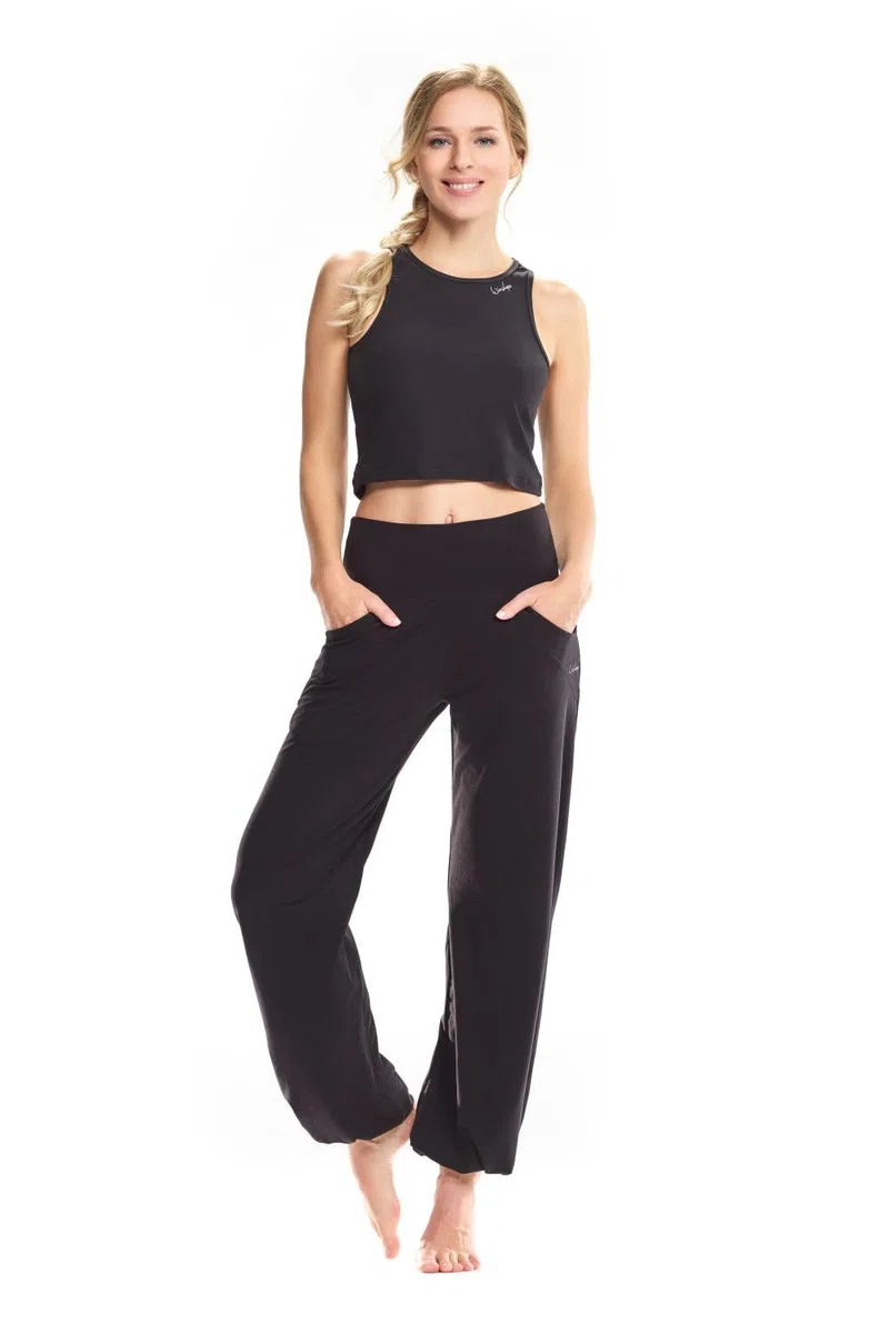 WINSHAPE - Functional Light And Comfort Wide Leg Pants Cul102lc, Pantaloni Casual Donna
