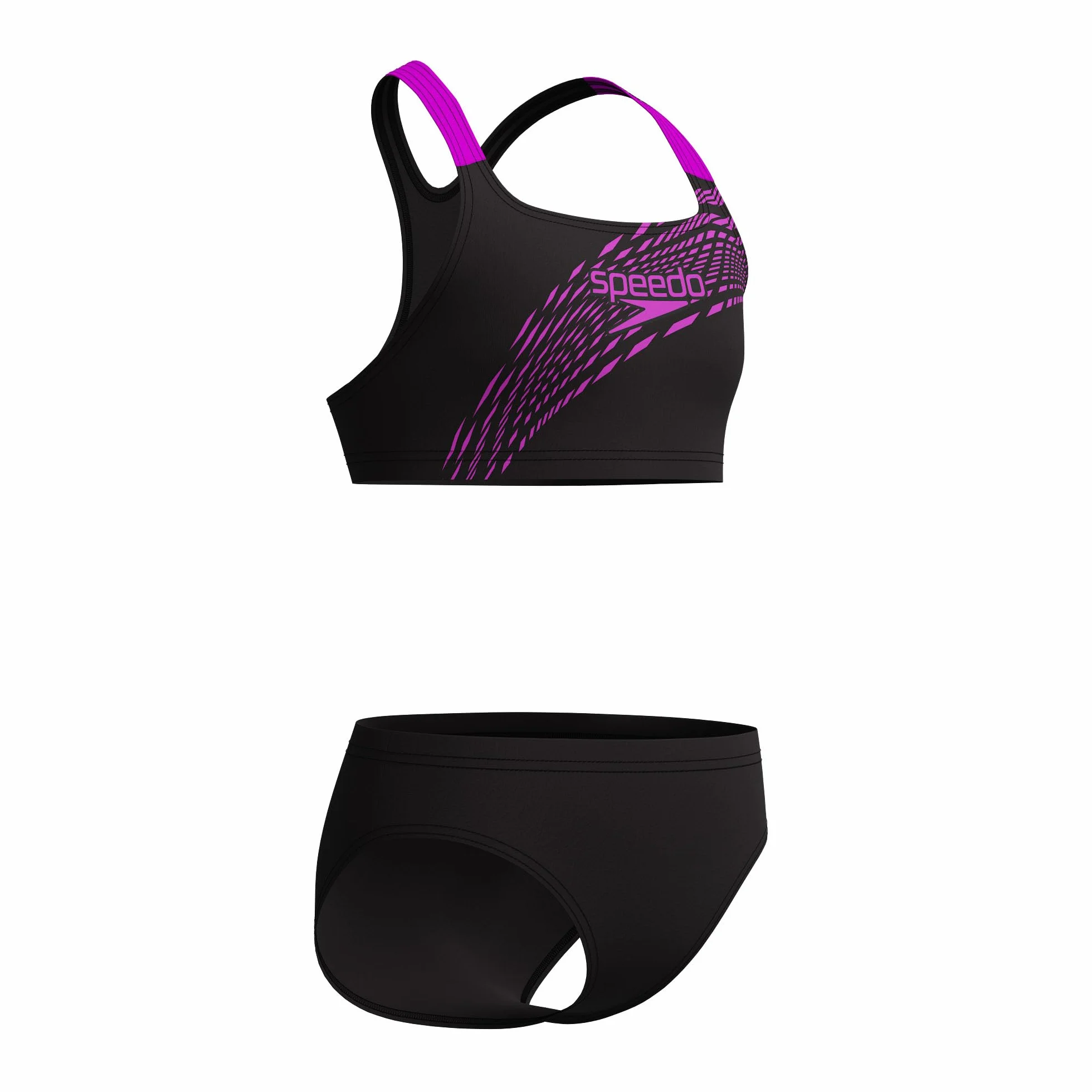 Speedo Costume da bagno da bambina con logo Medley, 2 pezzi