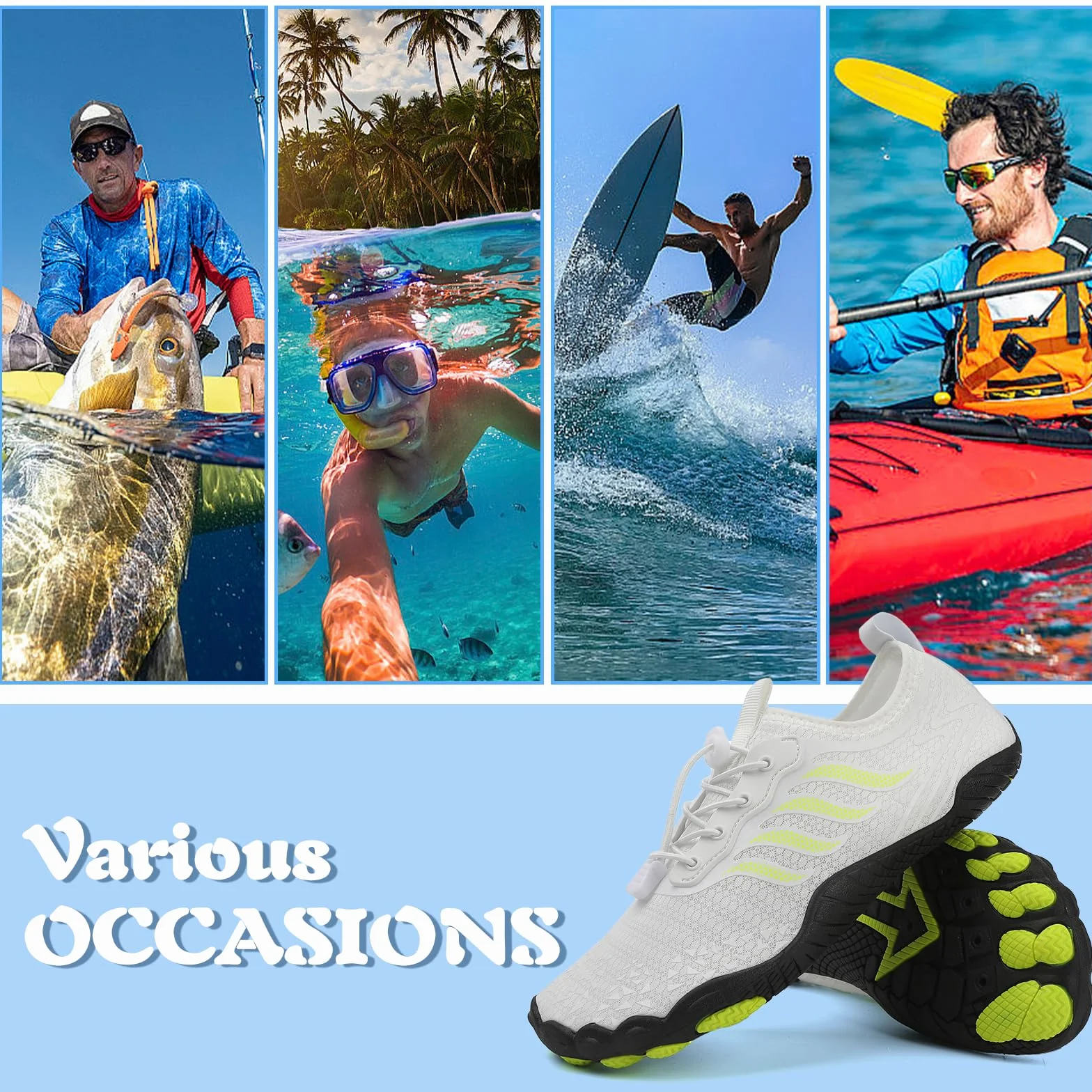 Scarpe da Acqua Uomo Donna Suola Spessa Scarpe da Spiaggia Sport Acquatici Piscina