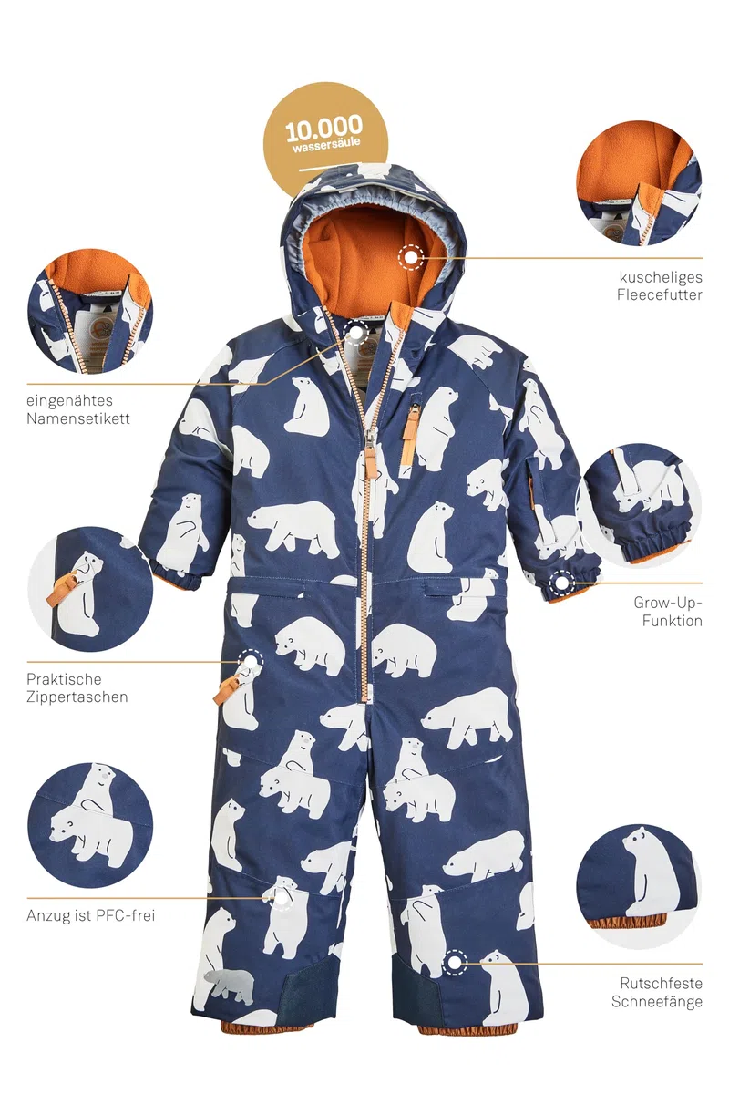 first instinct by killtec Fisw 33 Mns Onpc Tuta da sci/tuta da neve con cappuccio, impermeabile Unisex - Bambini e ragazzi