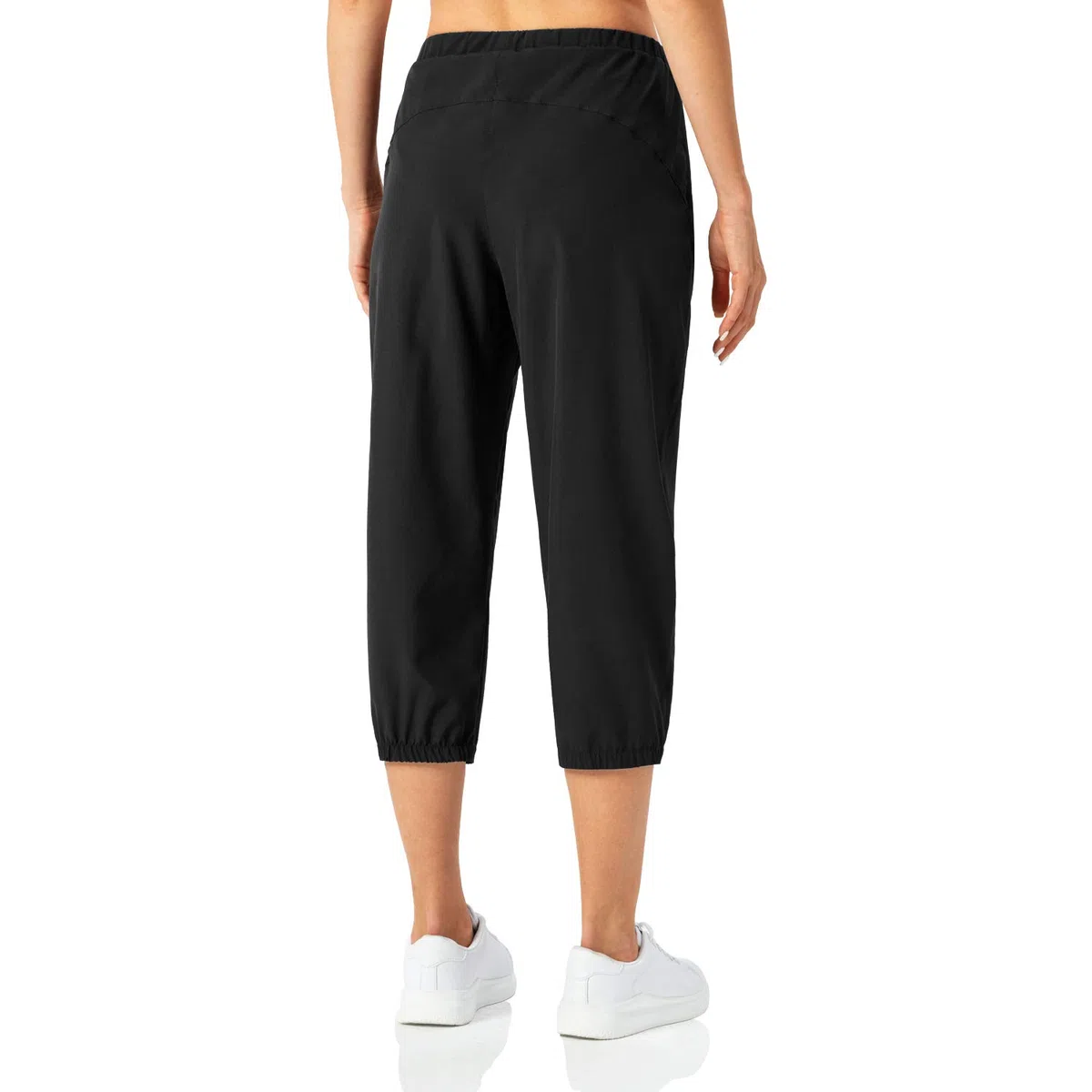 Butrends Pantaloni da Jogging Leggeri da Donna Pantaloni Capri Quick Dry Pantaloni a 3/4 Pantaloni da Allenamento Corti Pantaloni da Trekking Casual con Tasche con Cerniera