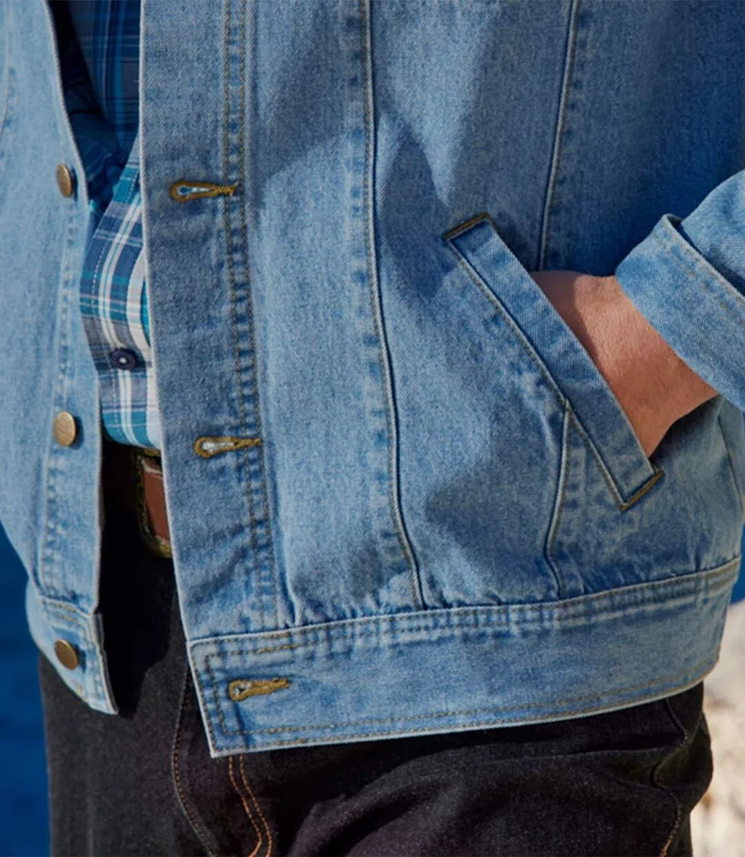 ATLAS FOR MEN - Giacca di jeans - Disponibile in taglie grandi da M a 5XL
