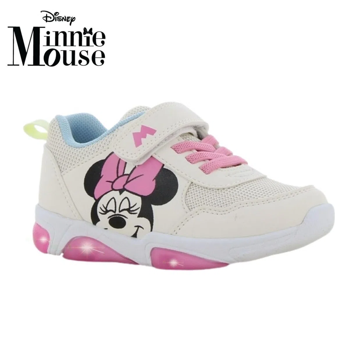 Leomil Disney Minnie Sneakers Female Scarpe con Luci Female, Perfette per la Scuola e Il Tempo Libero